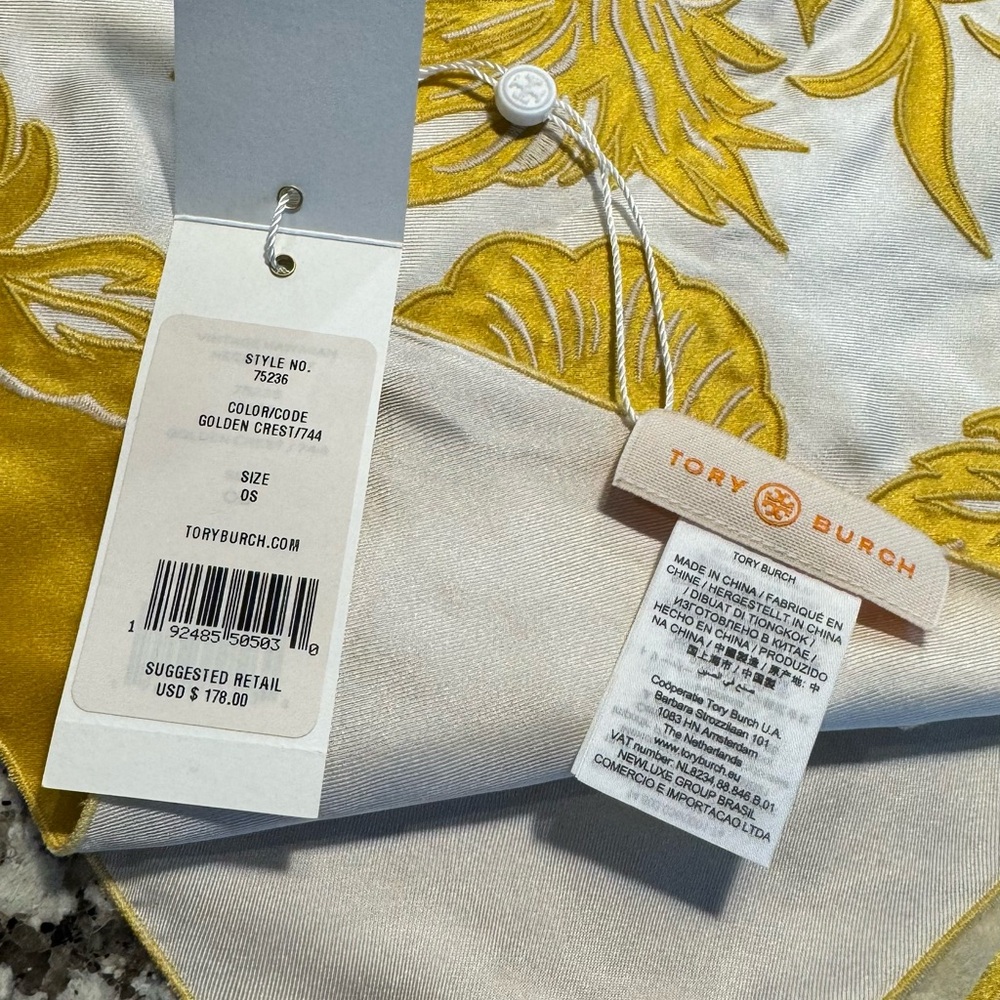 Tory Burch Golden Crest Scarf